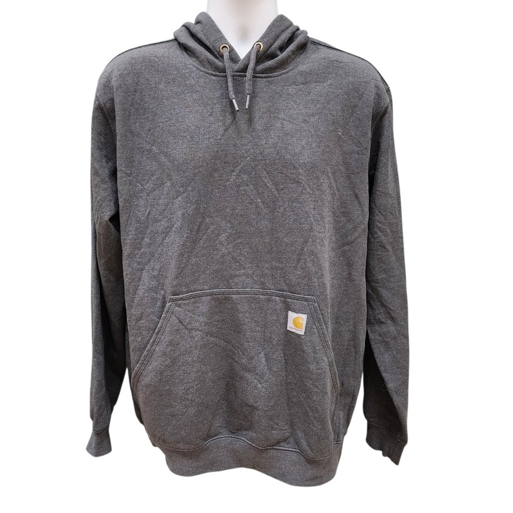 Carhartt K121 Loose Fit Hoodie Gray Men's Medium Pullover Sweatshirt M